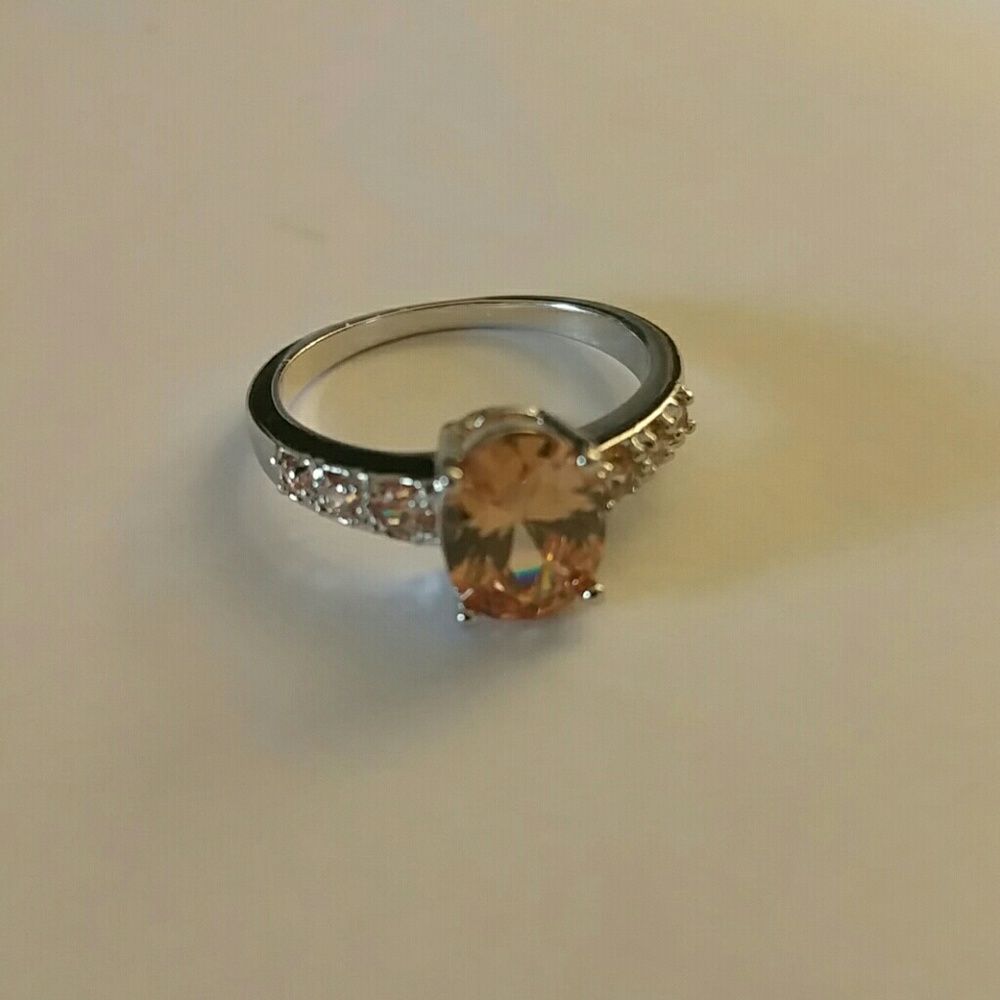 Champagne Morganite, silver .925 - Picture 6 of 6